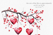 Watercolor valentine clipart, an Object Graphic by MyLittleMeow (Thumbnail 4 of 7)