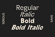 Serious Sans - Modern Typeface, a Sans Serif Font by Tropical Type (Thumbnail 3 of 13)