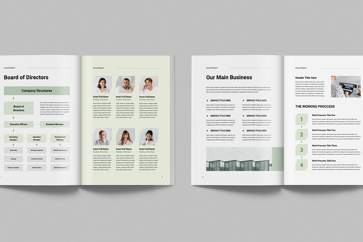 Annual Report | MS Word & Indesign, a Brochure Template by Leaflove (Photo 5 of 10)