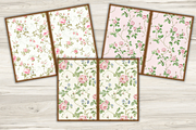 Pink rose junk journal pages,, a Texture Illustration by Shabbypaperboutique (Thumbnail 2 of 5)