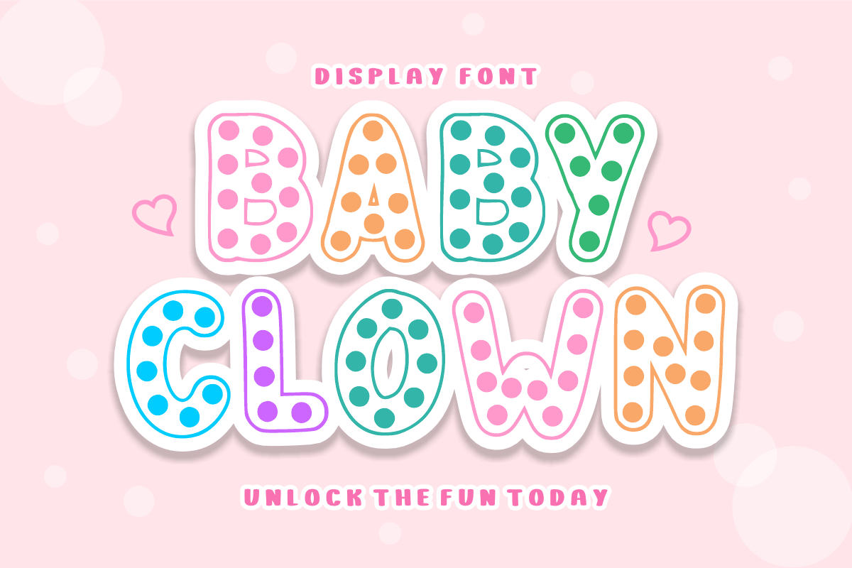 Simple Dots - Polka Dot Display Font, a Sans Serif Font by KiddoGlyphs Studio (Photo 2 of 3)
