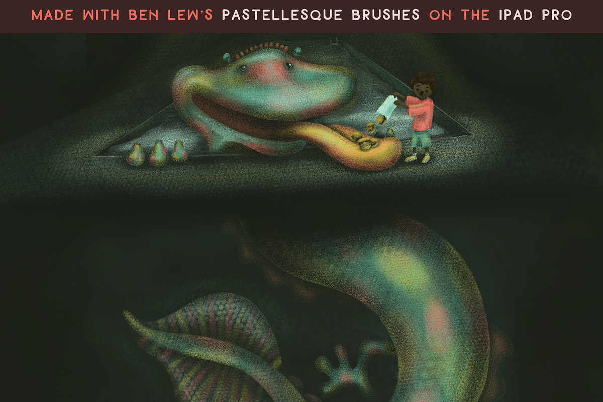 Procreate Pastellesque Brushes, a Brush Add-On by Ben Lew Illustration (Photo 3 of 5)