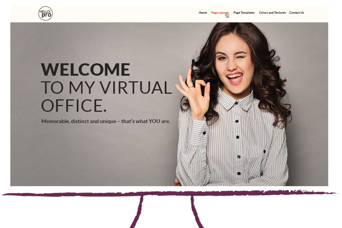 Hello! Pro 3, a WordPress Template by Build my brandiD (Photo 1 of 4)