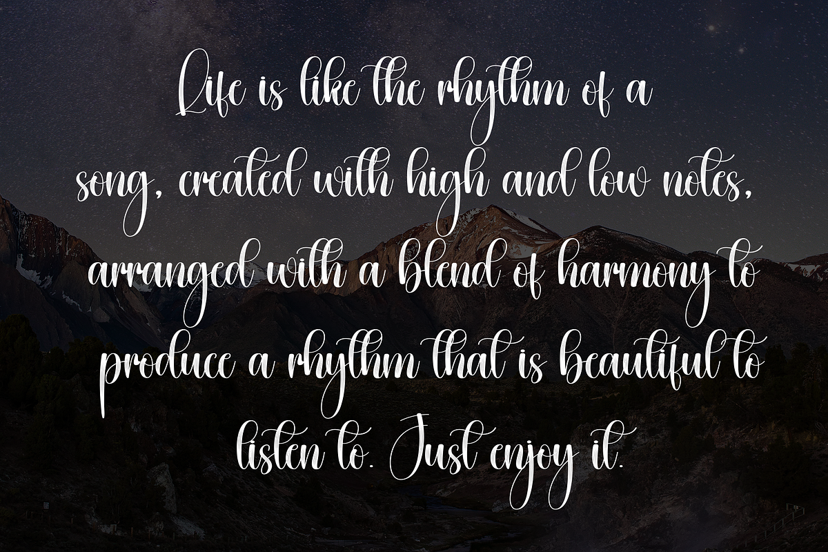 Happines | Script Font, a Handwritten Font by Scratchones (Photo 7 of 9)