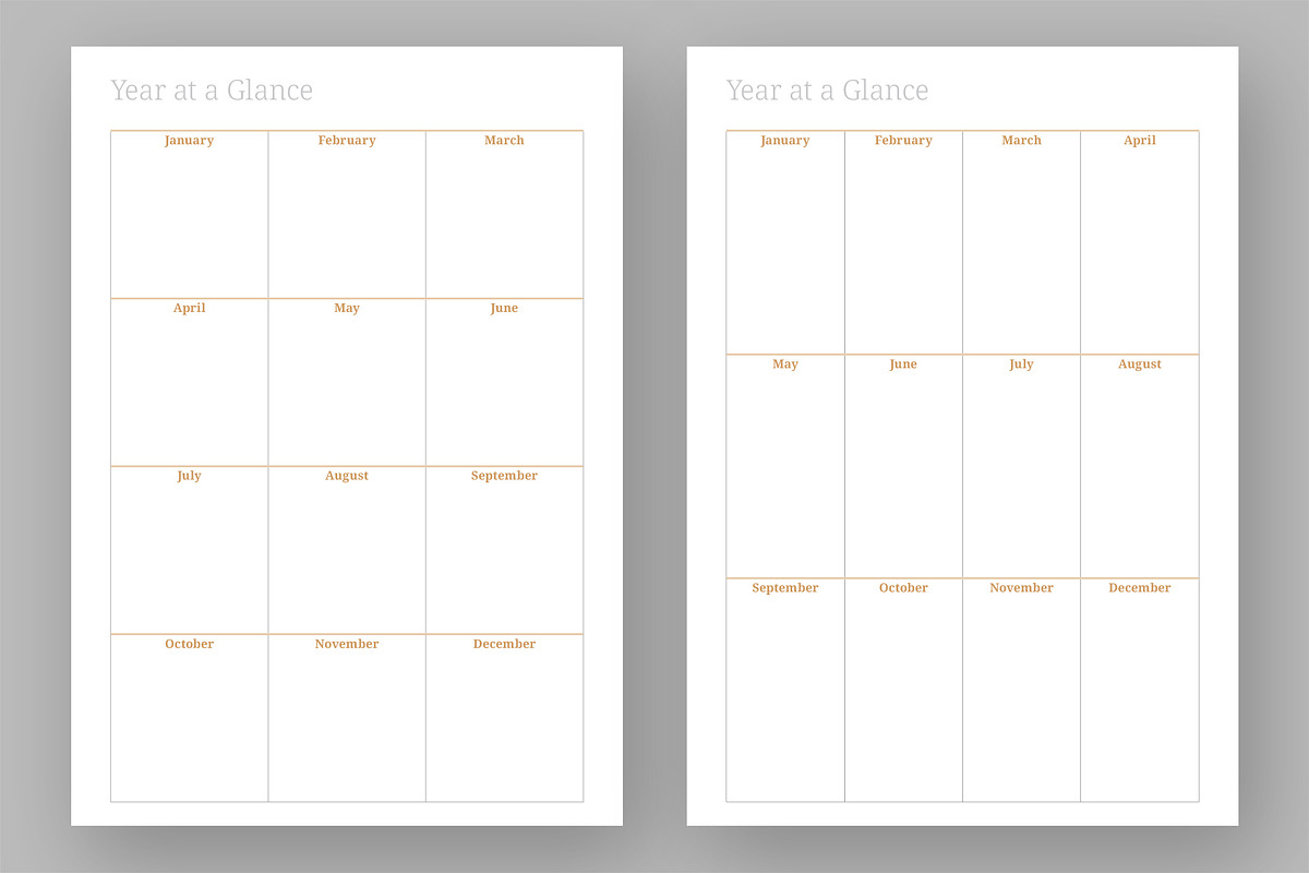 2027 Planner Template (P047-27-M), a Stationery Template by mikhailmorosin (Photo 5 of 10)