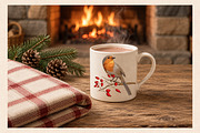 Rustic Christmas Clipart & Patterns, a Seasonal Illustration by Everilda (Thumbnail 6 of 7)