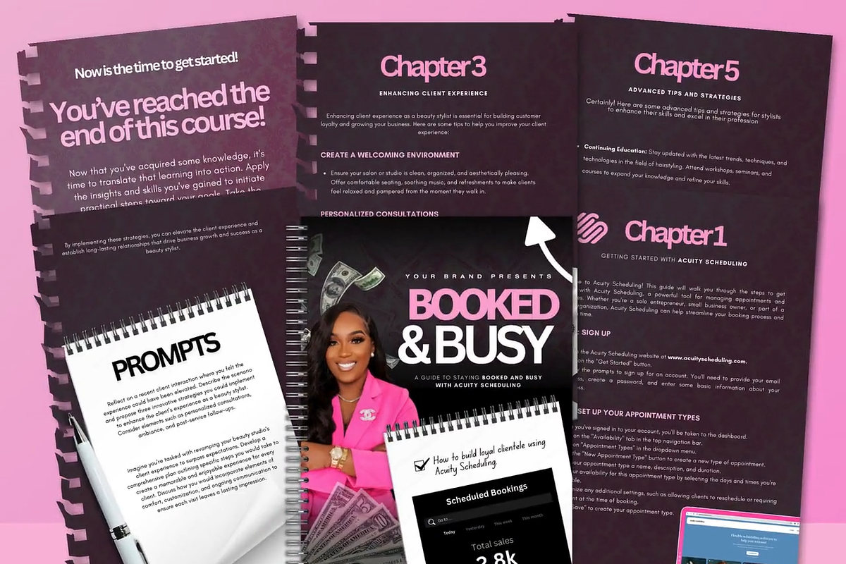 Booked & Busy D.I.Y E-book Template, a Magazine Template by Lux Logo Studios (Photo 3 of 8)