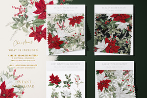 Christmas Floral Paper Pack