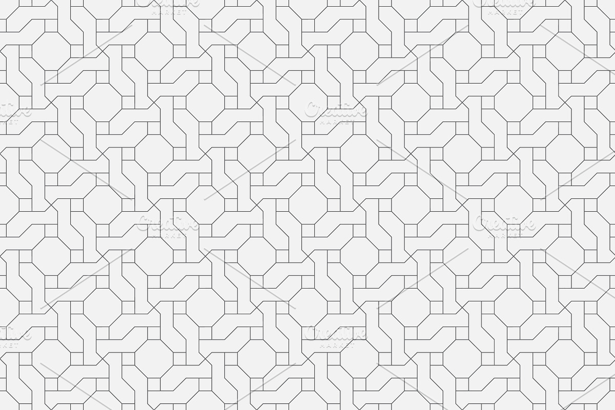 Linear seamless patterns. Big set, a Pattern Graphic by pattern shop (Photo 8 of 17)