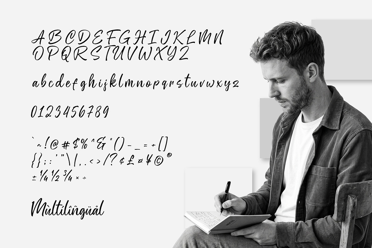 Monttee - A Modern Script, a Script Font by khurasan (Photo 7 of 7)