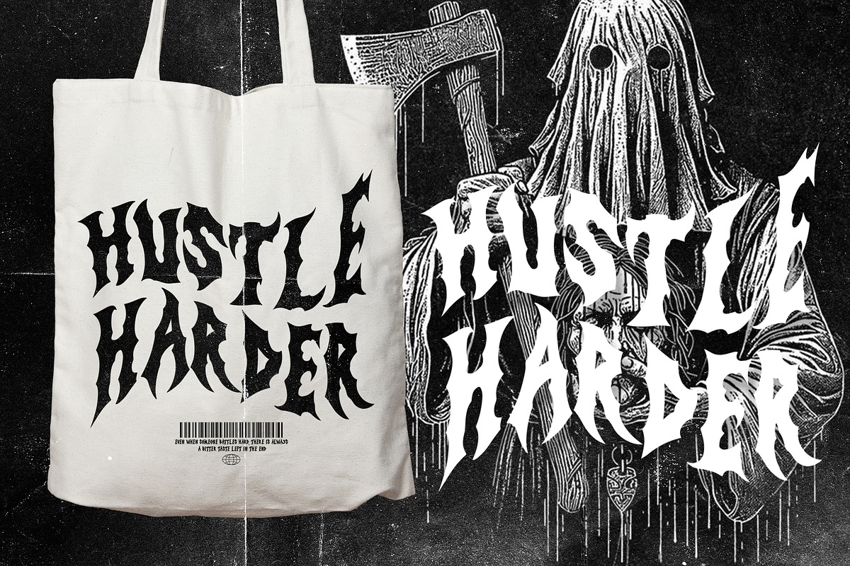 Demones Disaster Horror Metal, a Blackletter Font by dansdesign (Photo 6 of 9)