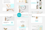 Light CANVA Instagram Pack, a Social Media Template by Swiss_cube (Thumbnail 1 of 8)