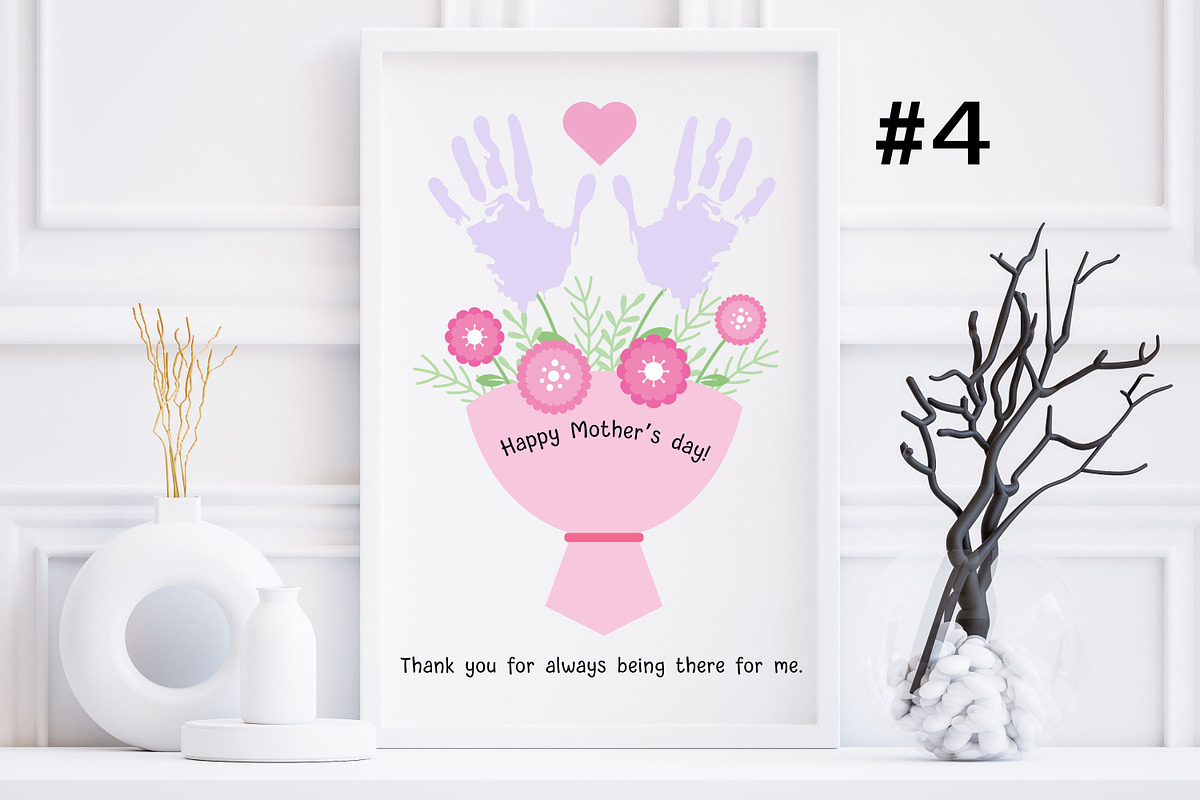 Mother's Day Flower Handprints Arts, a Templates & Theme by Adalin Shop (Photo 6 of 11)