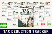 Tax Deduction Tracker, a Stationery Template by Designmela01 (Thumbnail 1 of 5)