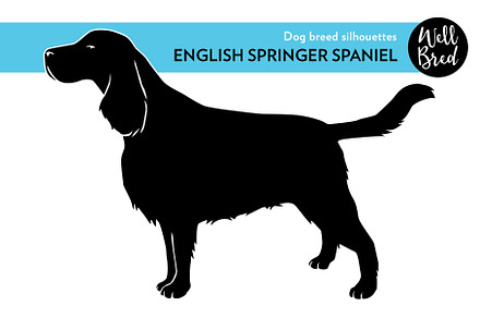 English Springer Spaniel Silhouette