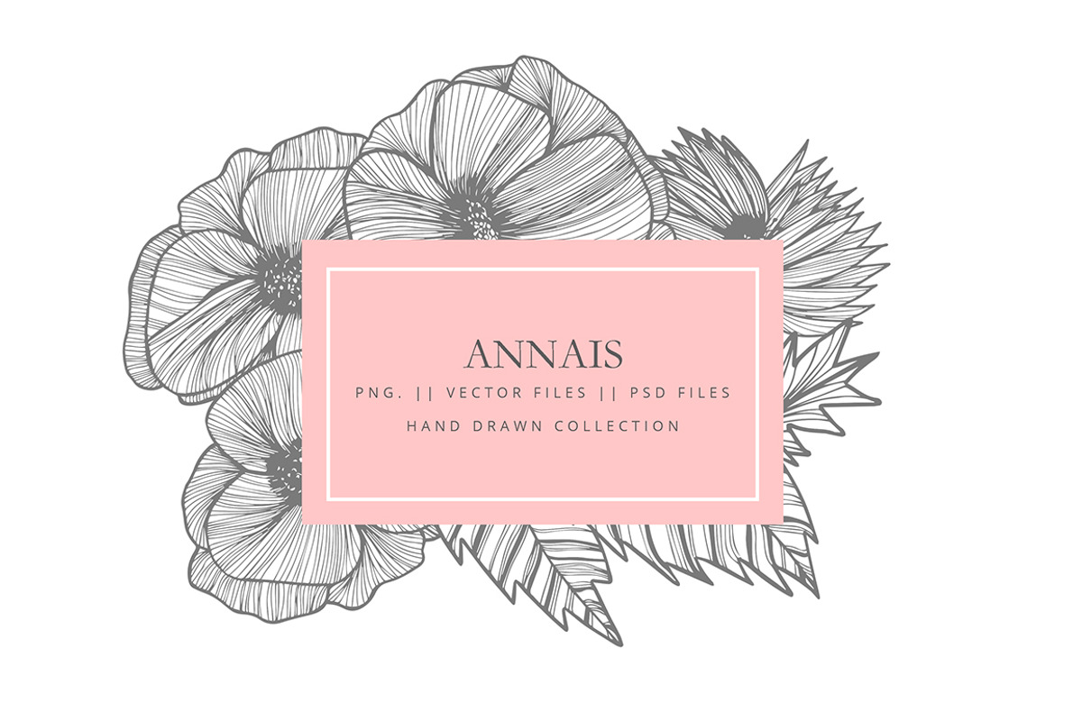 Clipart vector flowers -ANNAIS, an Illustration by AS Studio (Photo 3 of 5)