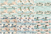 Palm Beach Toile Seamless Pattern, a Pattern Graphic by STUDIO CHOTI (Thumbnail 3 of 9)