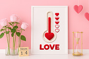Valentine Day Thermometer PNG, an Illustration by Canvas Craft (Thumbnail 7 of 7)
