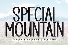 Special Mountain | Script Font