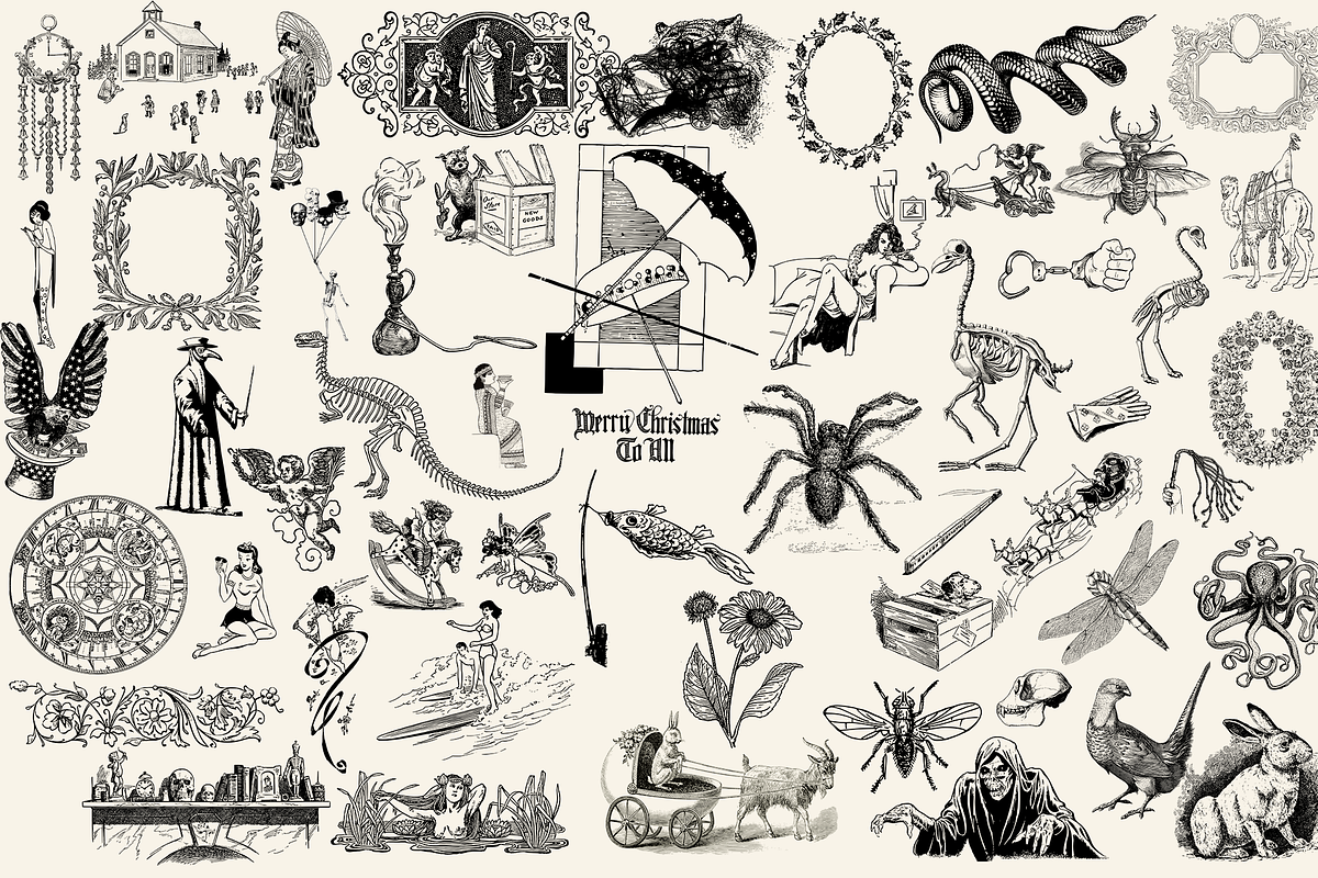 300 TATTOO DESIGNS, an Animal Illustration by Lilithcollageart (Photo 3 of 5)