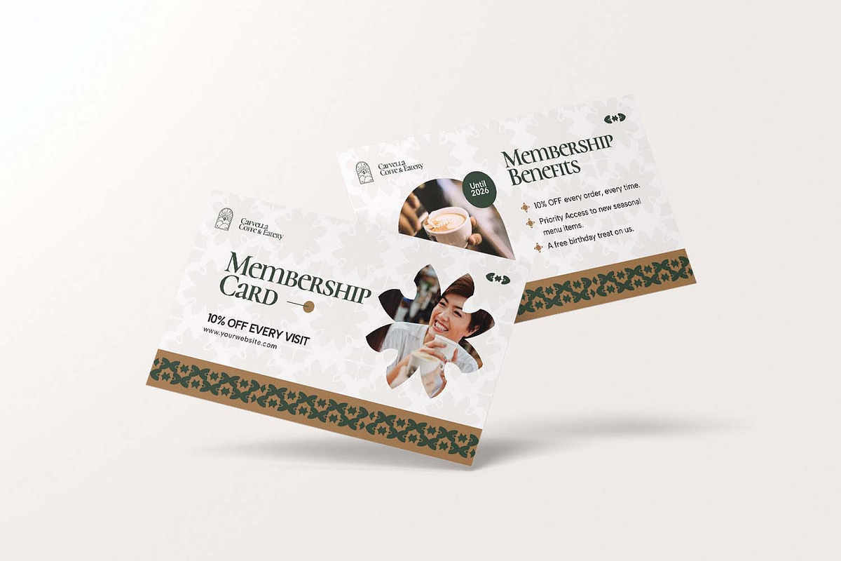 Cafvella - Membership Card, a Card Template by Fannan Studio (Photo 2 of 3)