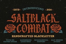 Salt Black Combat Blackletter Font