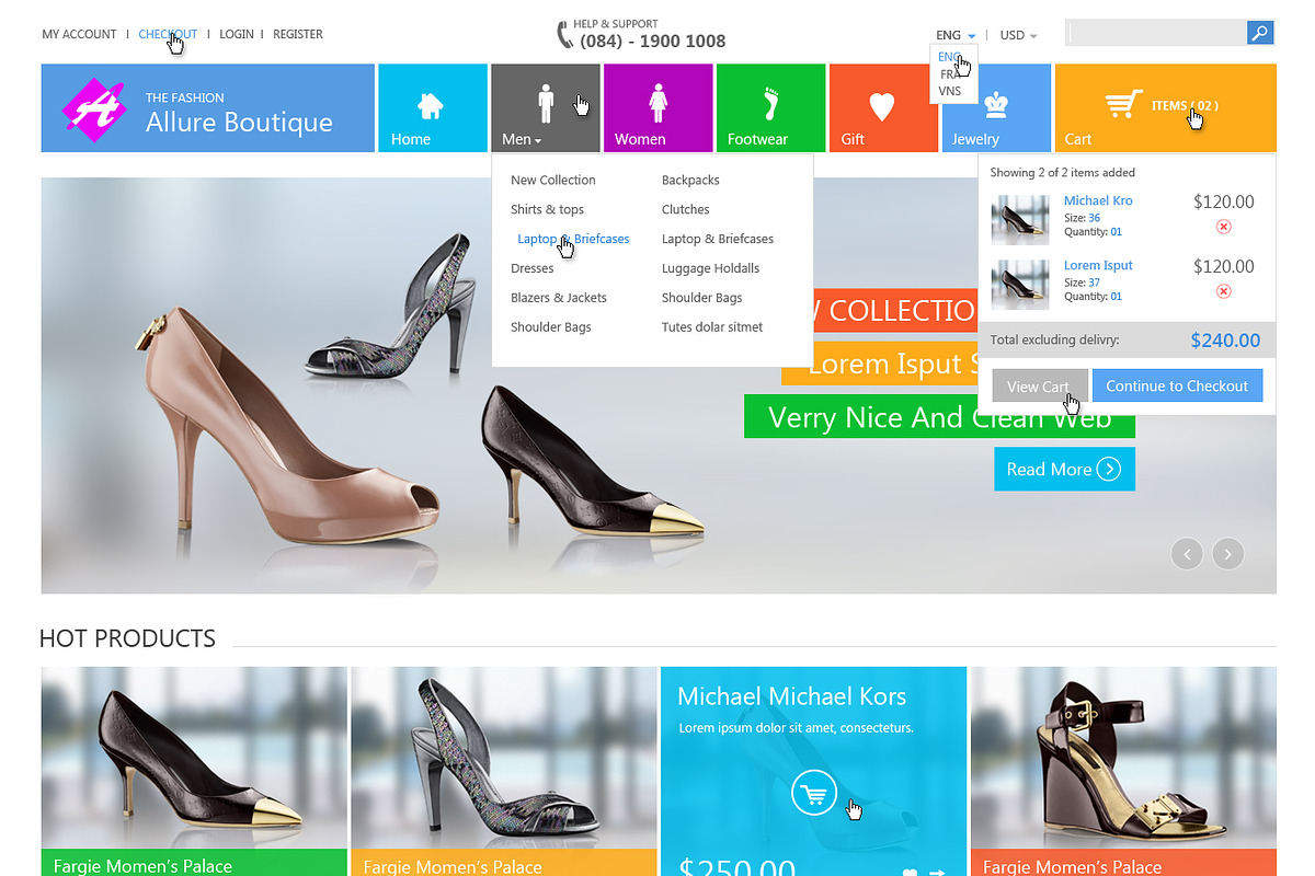 Fashion Boutique Responsive HTML, a Websites & App Template by templatation (Photo 3 of 5)