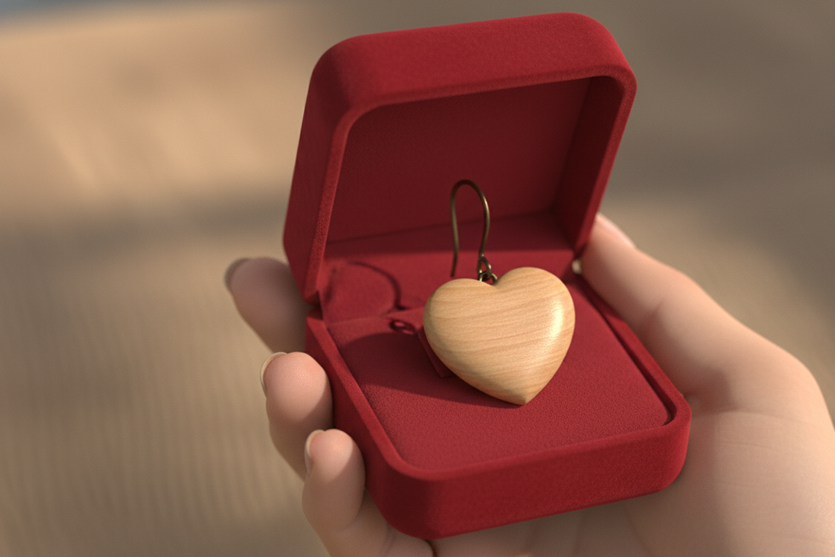 Heart Earring Laser Cut Design, an Object Graphic by Amazin_art (Photo 1 of 5)