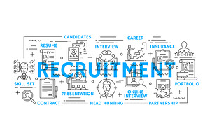 Job search, recruitment, a Finance Illustration by Vector Tradition
