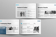 Employee Handbook Template Landscape, a Brochure Template by Work-Envance (Thumbnail 6 of 10)
