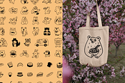 Animal Cafe. Mascots & Food Doodles, a Food Illustration by venimo (Thumbnail 9 of 12)