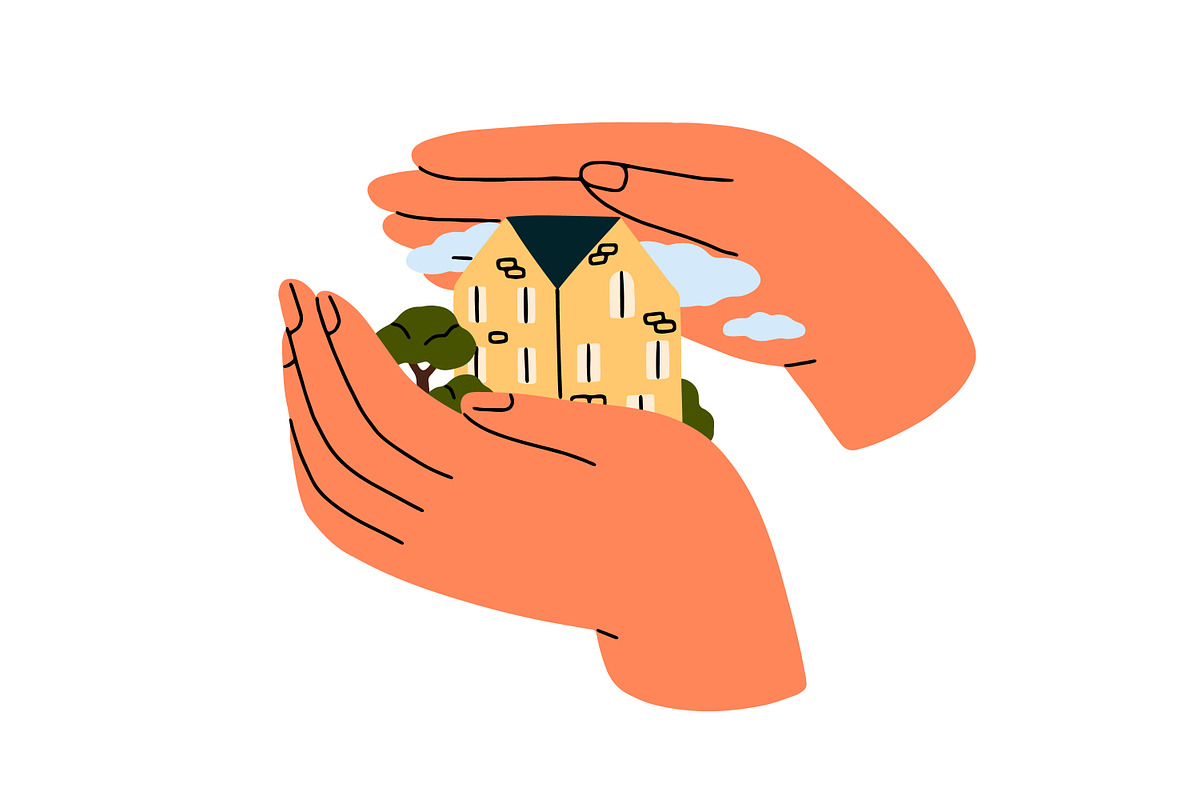 Sweet home in heart concepts set, a Person Illustration by Good Studio (Photo 6 of 6)