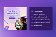 Artificial Intelligence Templates, a Social Media Template by Brandify Studio (Thumbnail 6 of 6)