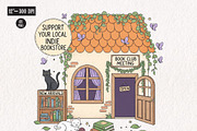 Reading Books Sublimation Bundle PNG, an Illustration by CreationArt (Thumbnail 11 of 16)