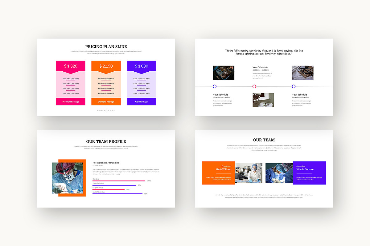 Quo : Health Care Plan Google Slides, a Presentation Template by Punkl Camp (Photo 6 of 16)