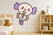 Cute Axolotl Clipart, an Animal Illustration by Palau (Thumbnail 5 of 10)