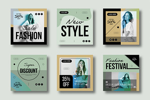 Trendy Fashion Social Media Design, a Social Media Template by MightyDesign