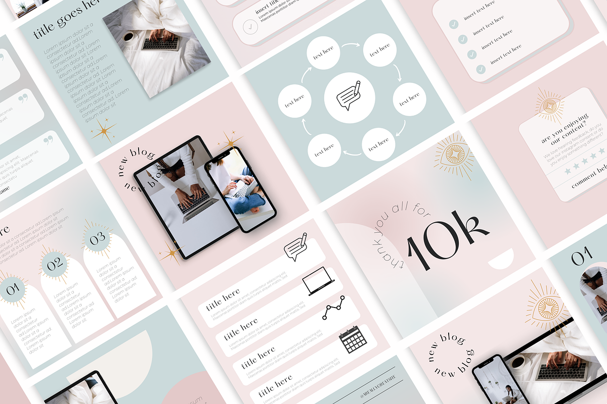 Mystic Instagram Bundle, a Social Media Template by Marketing Templates Co. (Photo 7 of 21)