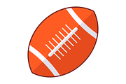 Rugby Ball Vector Icon, an Icon by Pexelpy (Thumbnail 2 of 2)
