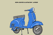 VESPA VECTOR ILLUSTRATION, an Illustration by Ben studio (Thumbnail 3 of 5)