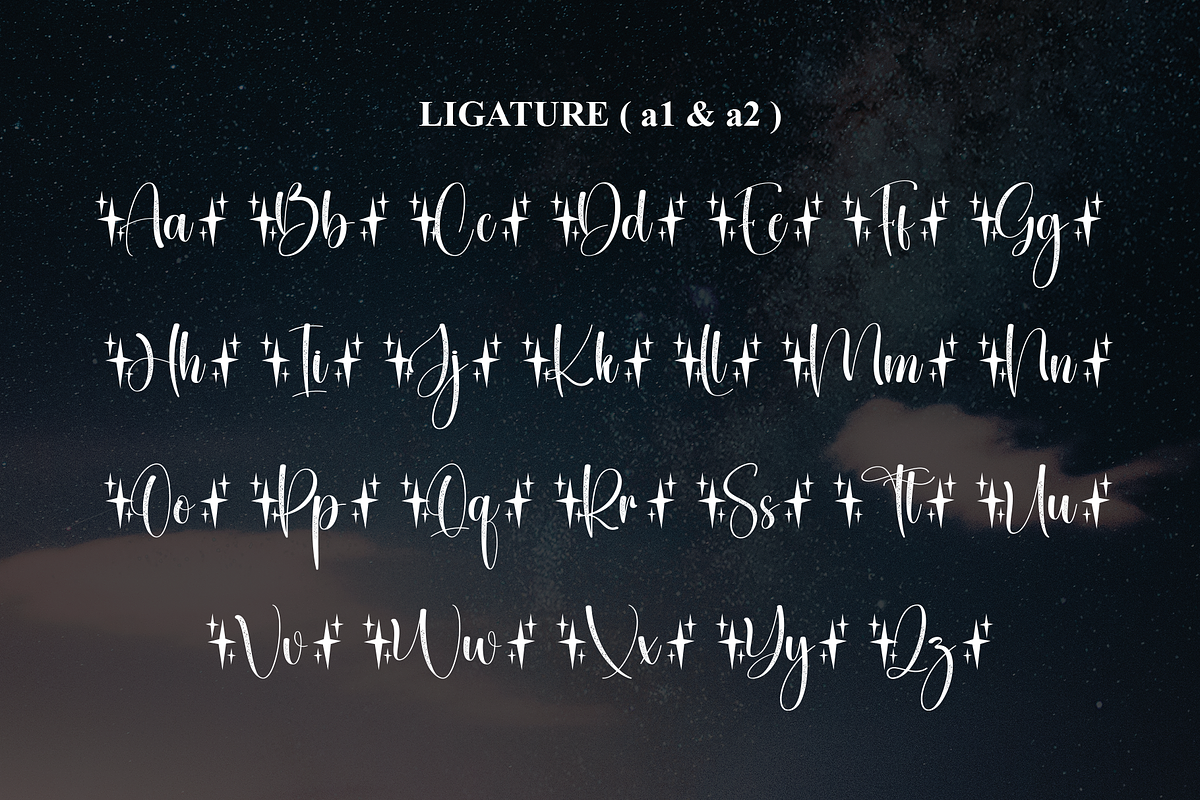 Starnight | Script Font, a Handwritten Font by Scratchones (Photo 8 of 9)