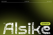 CS Alsike Stamp, a Sans Serif Font by Craft Supply Co. (Thumbnail 1 of 8)