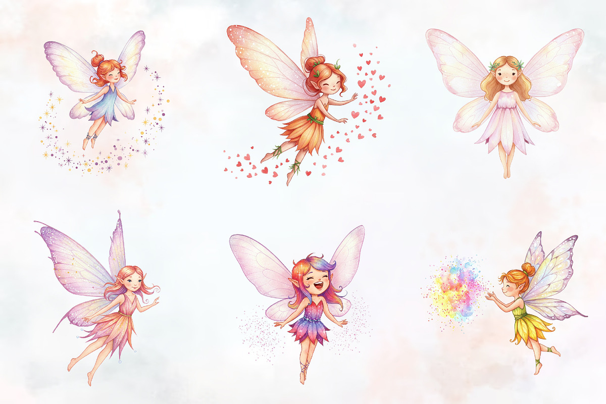 Happiness Fairy Clipart, an Illustration by RobertsArt (Photo 4 of 7)