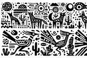 Vintage Animals and Pets Folk Art, a Decorative Illustration by devastd (Thumbnail 21 of 29)
