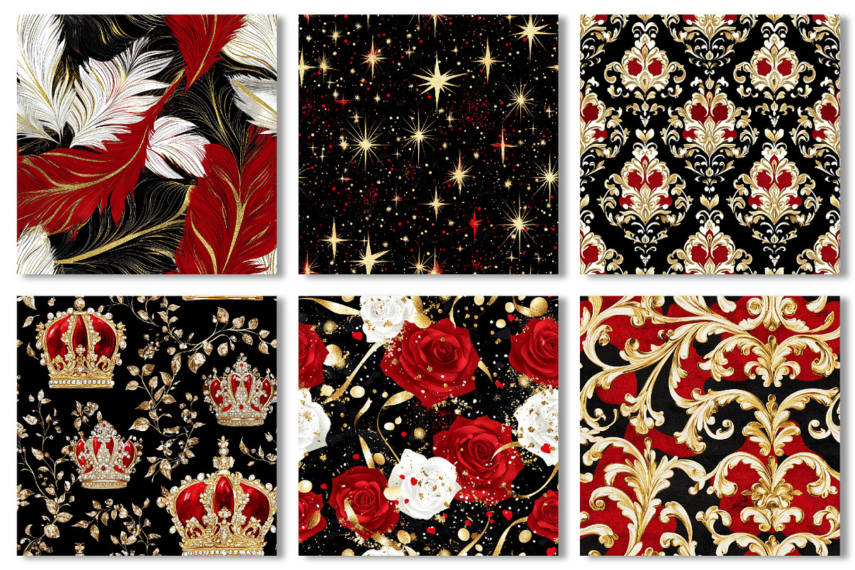 Glamour Digital Paper Patterns, a Texture Graphic by Dream Creation (Photo 7 of 7)