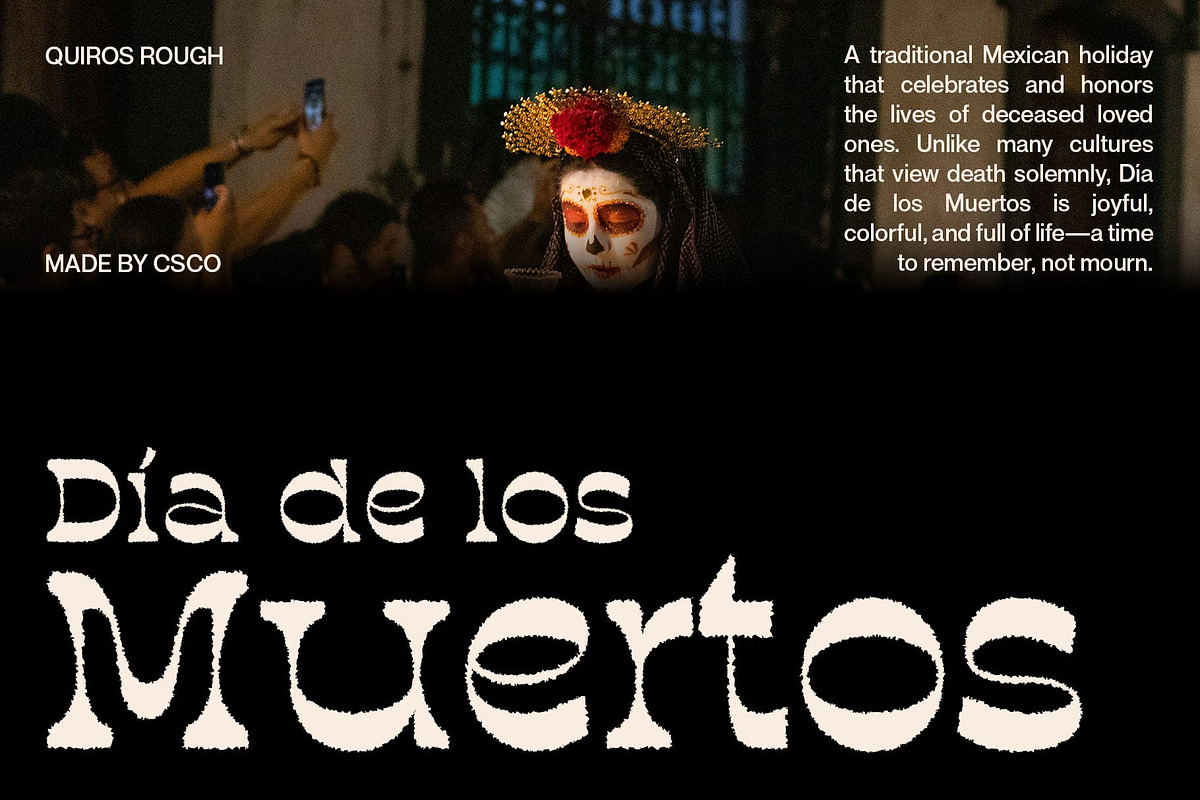 Quiros Rough, a Serif Font by Craft Supply Co. (Photo 3 of 8)