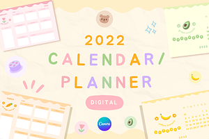 Cute Pastel 2022 Calendar & Planner
