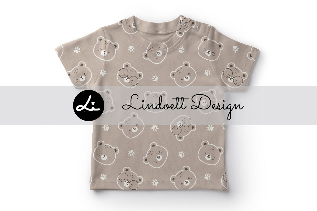 Cute bear seamless pattern, a Pattern Graphic by lindoet23 (Photo 2 of 4)