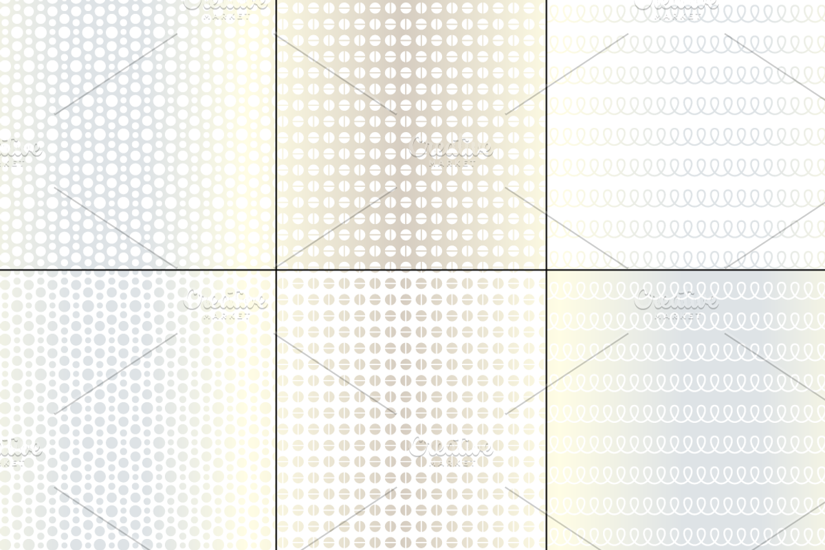 Seamless Silver Geometric Patterns, a Pattern Graphic by Melissa Held Designs (Photo 6 of 8)