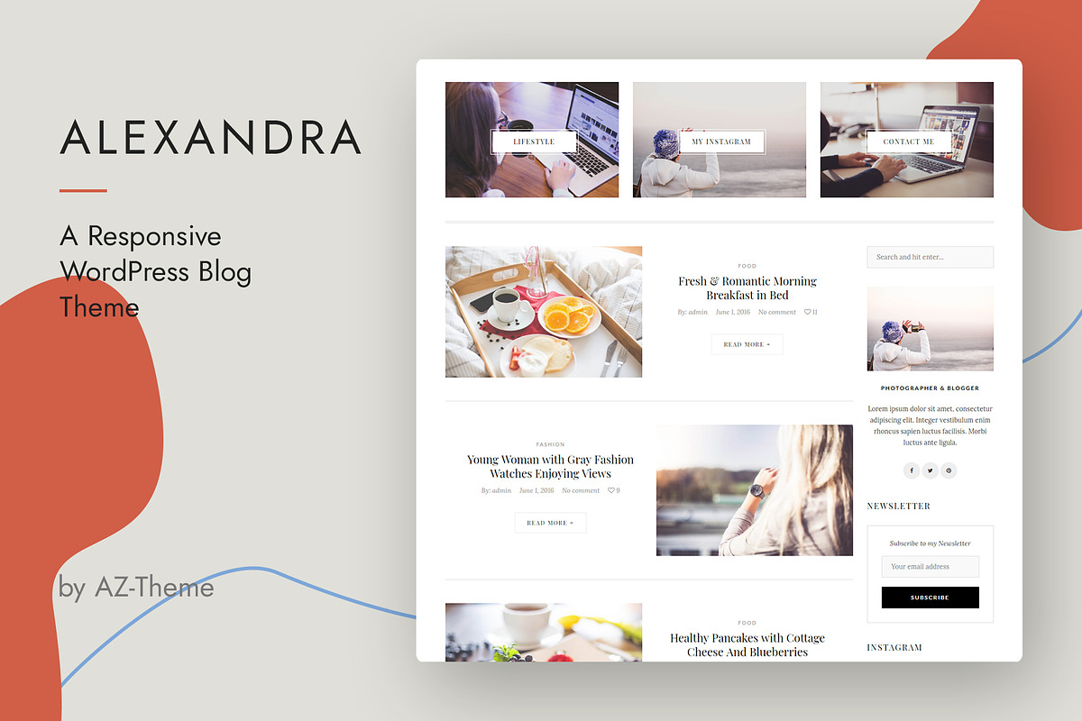 Alexandra - WordPress Blog Theme, a WordPress Template by AZ-Theme (Photo 6 of 11)